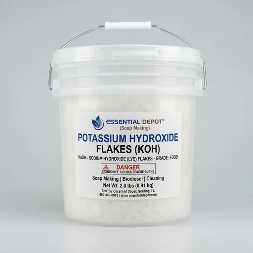 Essential Depot Potassium Hydroxide Flakes (KOH)